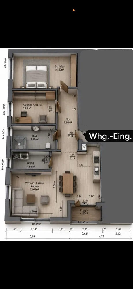 3 Zimmer Wohnung mit 80 m² in Herford – Bild 3
