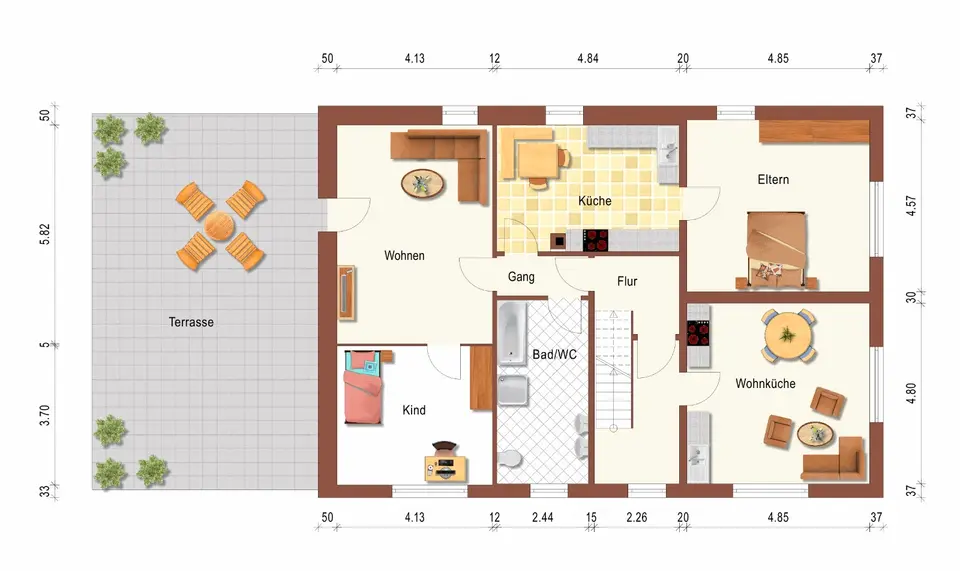 3 Zimmer Wohnung mit 107 m² in Ansbach – Bild 8