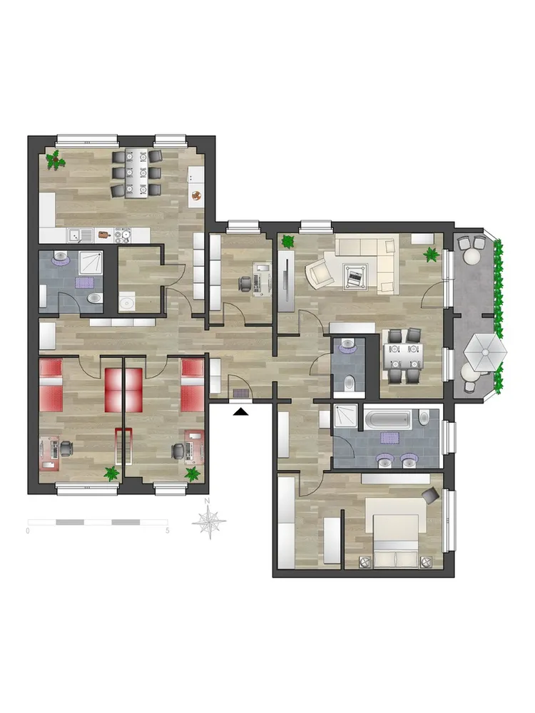 5 Zimmer Wohnung mit 148 m² in Chemnitz – Bild 5