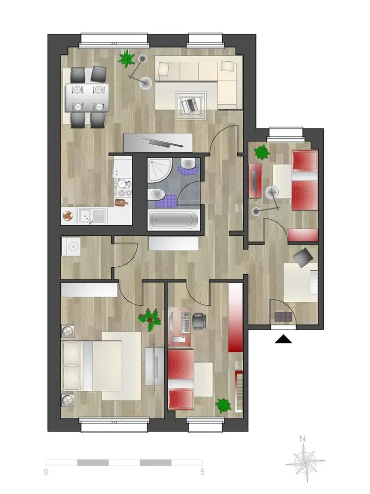 5 Zimmer Wohnung mit 148 m² in Chemnitz – Bild 6