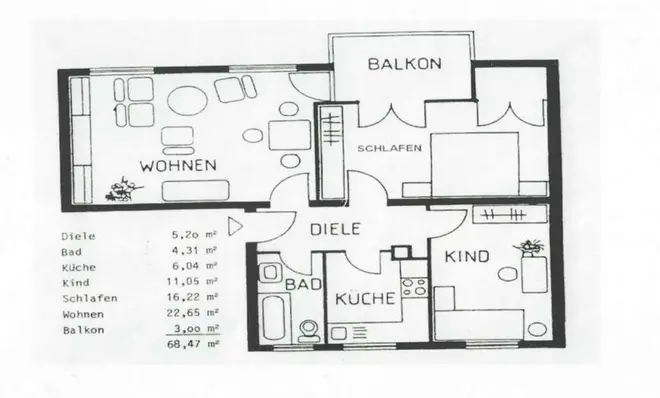 WG-Zimmer mit 66 m² in Frankfurt am Main – Bild 11