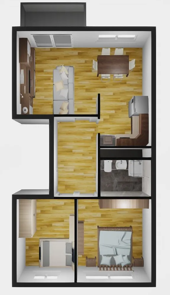 3 Zimmer Wohnung mit 57 m² in Dessau-Roßlau – Bild 2