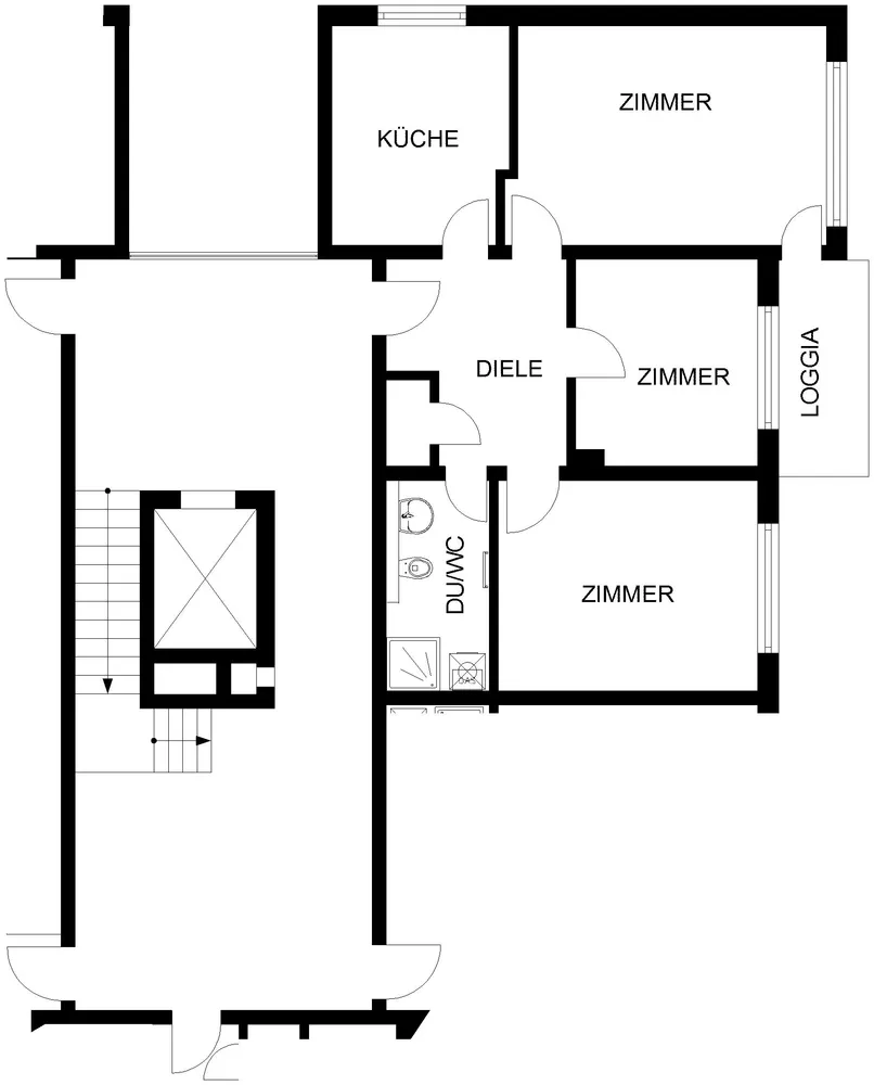 3 Zimmer Wohnung mit 75 m² in Hagen – Bild 2