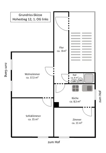 3 Zimmer Wohnung mit 65 m² in Braunschweig – Bild 5