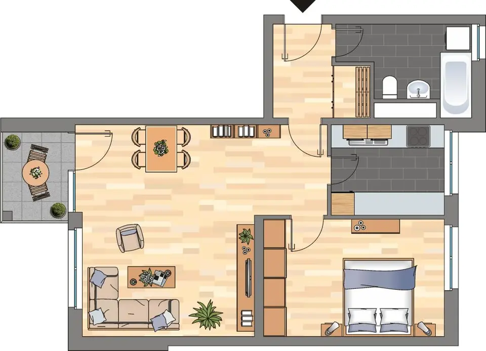 2 Zimmer Wohnung mit 62 m² in Wolfsburg – Bild 5