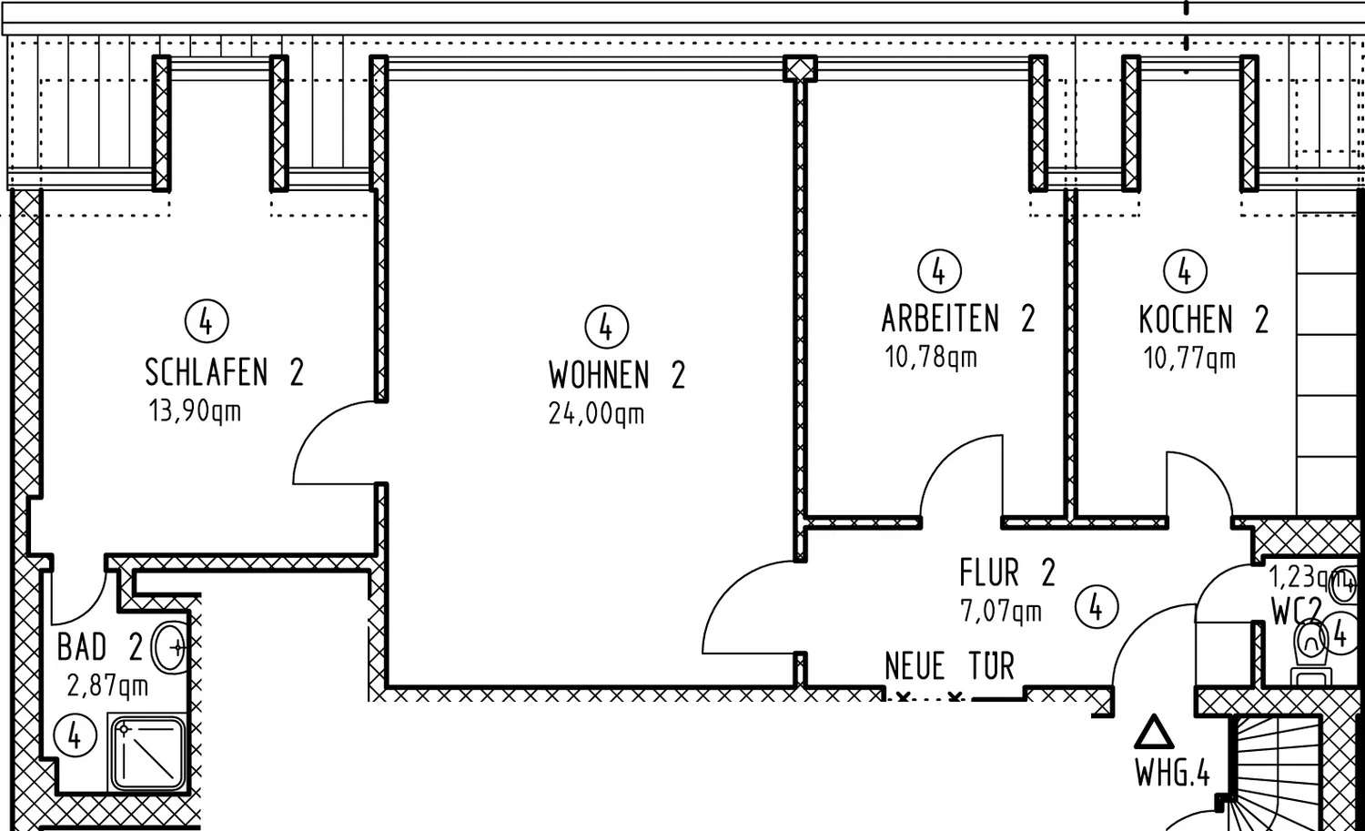 2 Zimmer Wohnung mit 70 m² in Duisburg – Bild 1