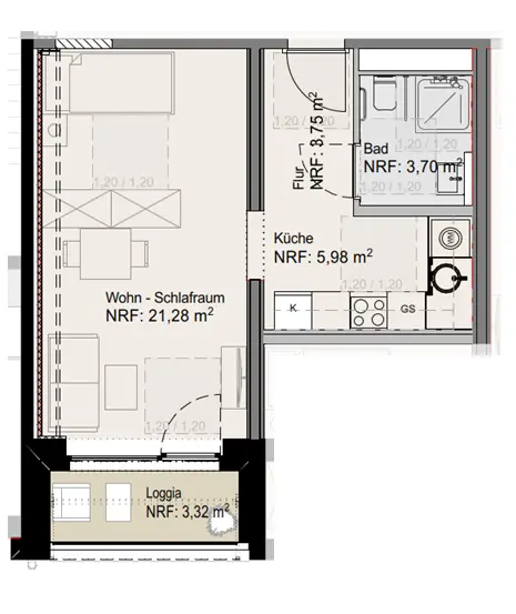 Studio mit 37 m² in Cottbus – Bild 8