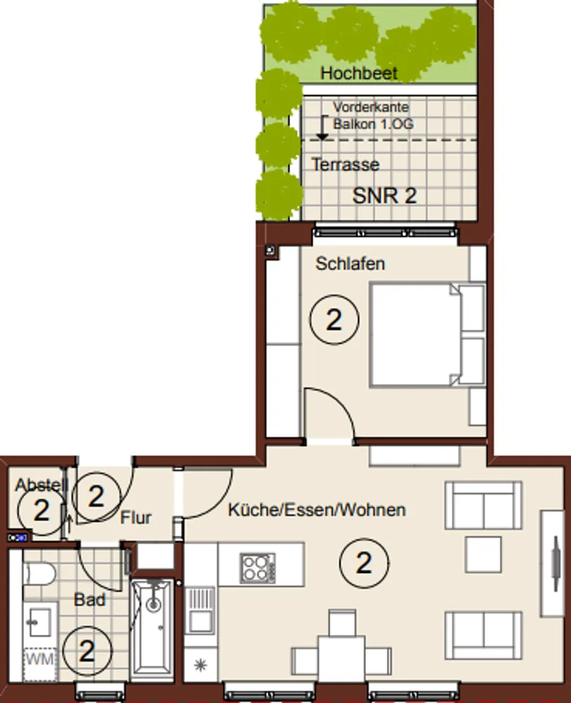 2 Zimmer Wohnung mit 50 m² in Leipzig – Bild 8