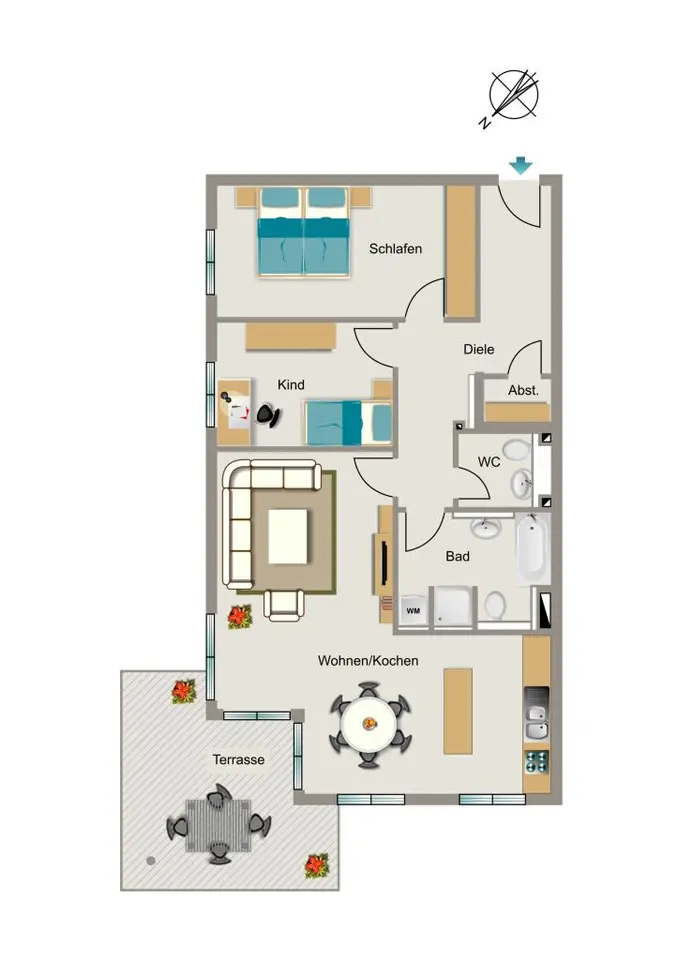 4 Zimmer Wohnung mit 97 m² in Bornheim – Bild 4