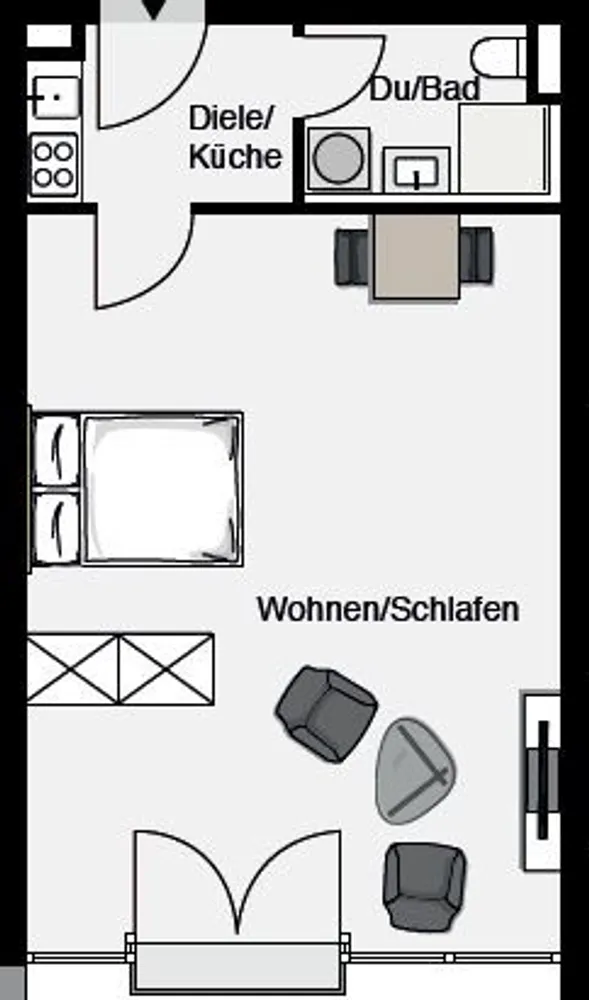 1 Zimmer Wohnung mit 43 m² in Stuttgart – Bild 6