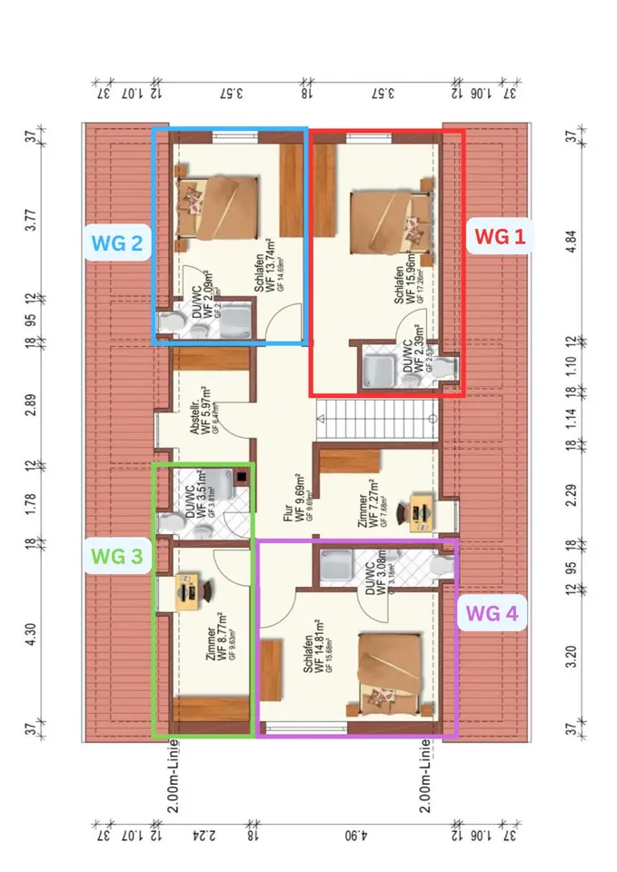 WG-Zimmer mit 18 m² in Ansbach – Bild 5