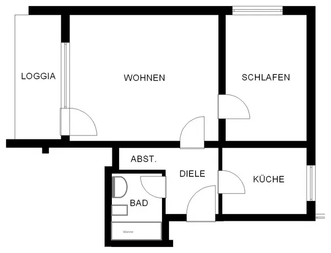 2 Zimmer Wohnung mit 53 m² in Hannover – Bild 2