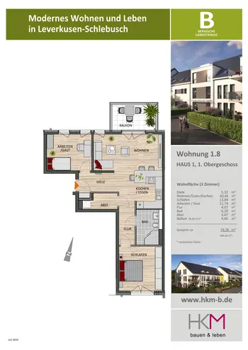 3 Zimmer Wohnung mit 80 m² in Leverkusen – Bild 5