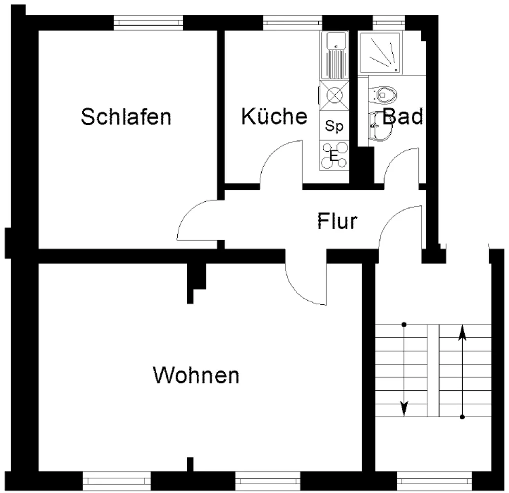 3 Zimmer Wohnung mit 60 m² in Herne – Bild 3