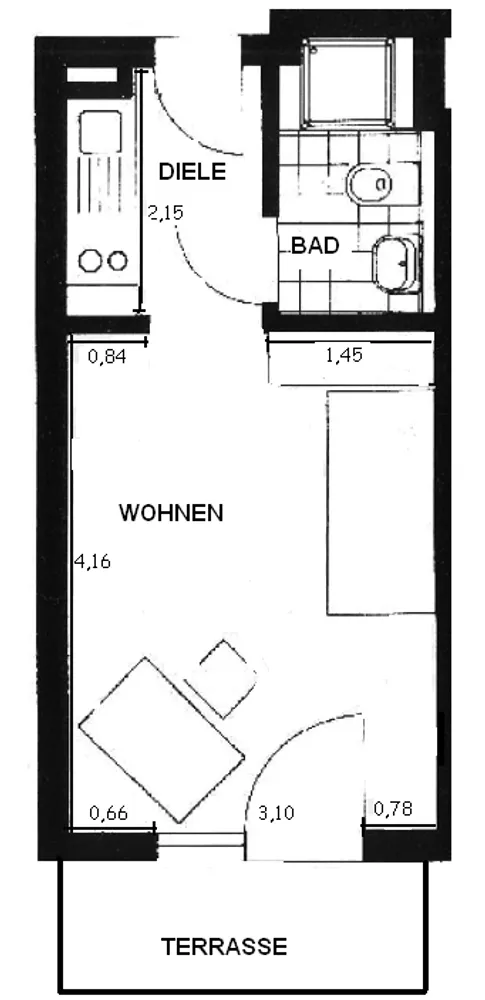 1 Zimmer Wohnung mit 21 m² in Bayreuth – Bild 7