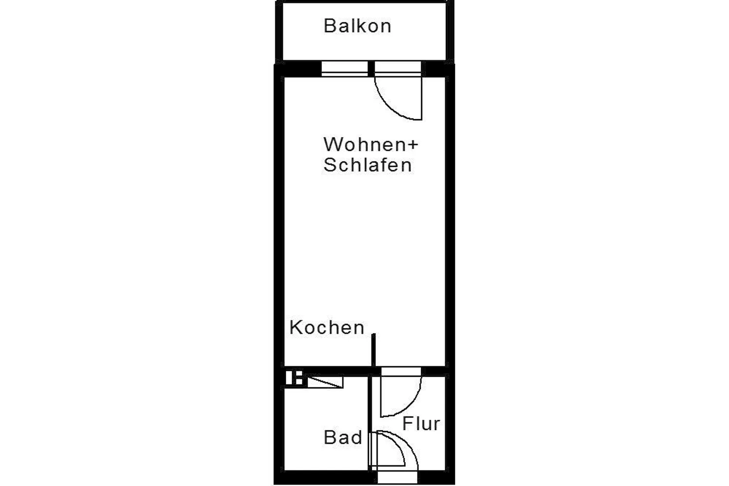 1 Zimmer Wohnung mit 30 m² in Plauen – Bild 2