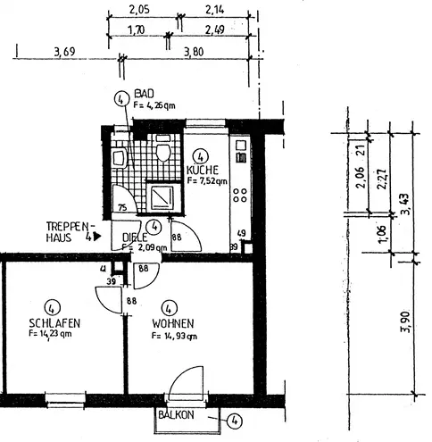 2 Zimmer Wohnung mit 43 m² in Mannheim – Bild 11