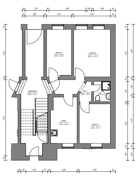 2 Zimmer Wohnung mit 56 m² in Dessau-Roßlau – Bild 4