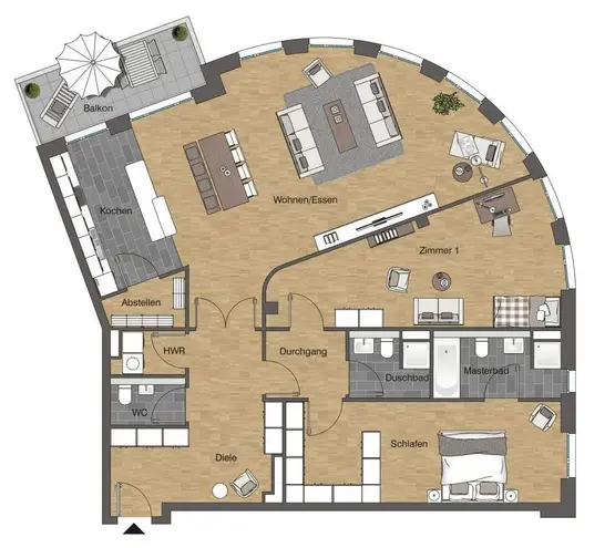3 Zimmer Wohnung mit 168 m² in Frankfurt am Main – Bild 12