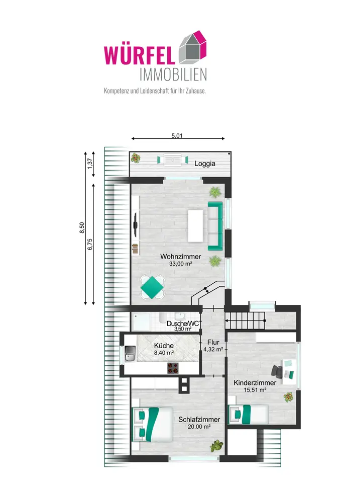 3 Zimmer Wohnung mit 100 m² in Winsen (Luhe) – Bild 5