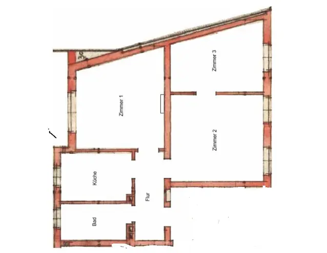 3 Zimmer Wohnung mit 63 m² in Herne – Bild 2