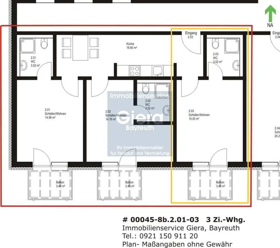 Studio mit 25 m² in Bayreuth – Bild 5