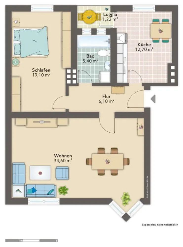 2 Zimmer Wohnung mit 79 m² in Bremerhaven – Bild 7