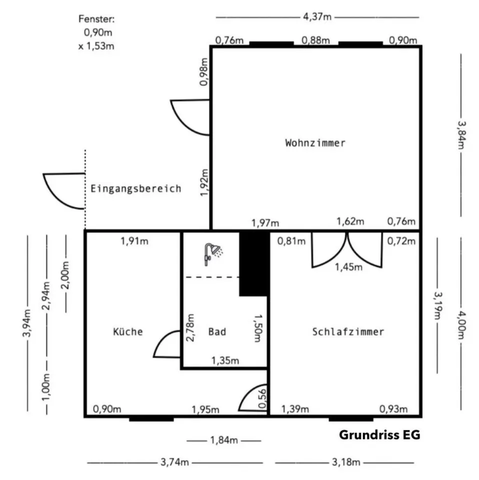 2 Zimmer Wohnung mit 45 m² in Wernigerode – Bild 7