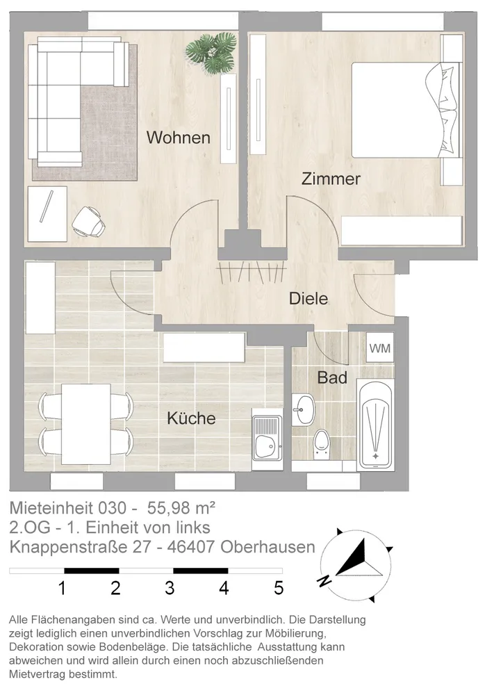 2 Zimmer Wohnung mit 56 m² in Oberhausen – Bild 10