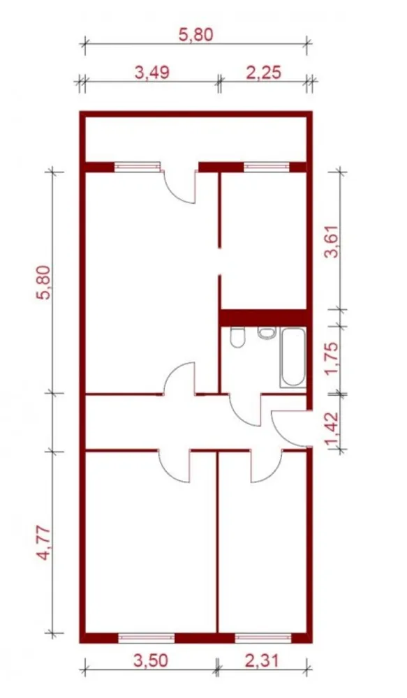 3 Zimmer Wohnung mit 70 m² in Stendal – Bild 2