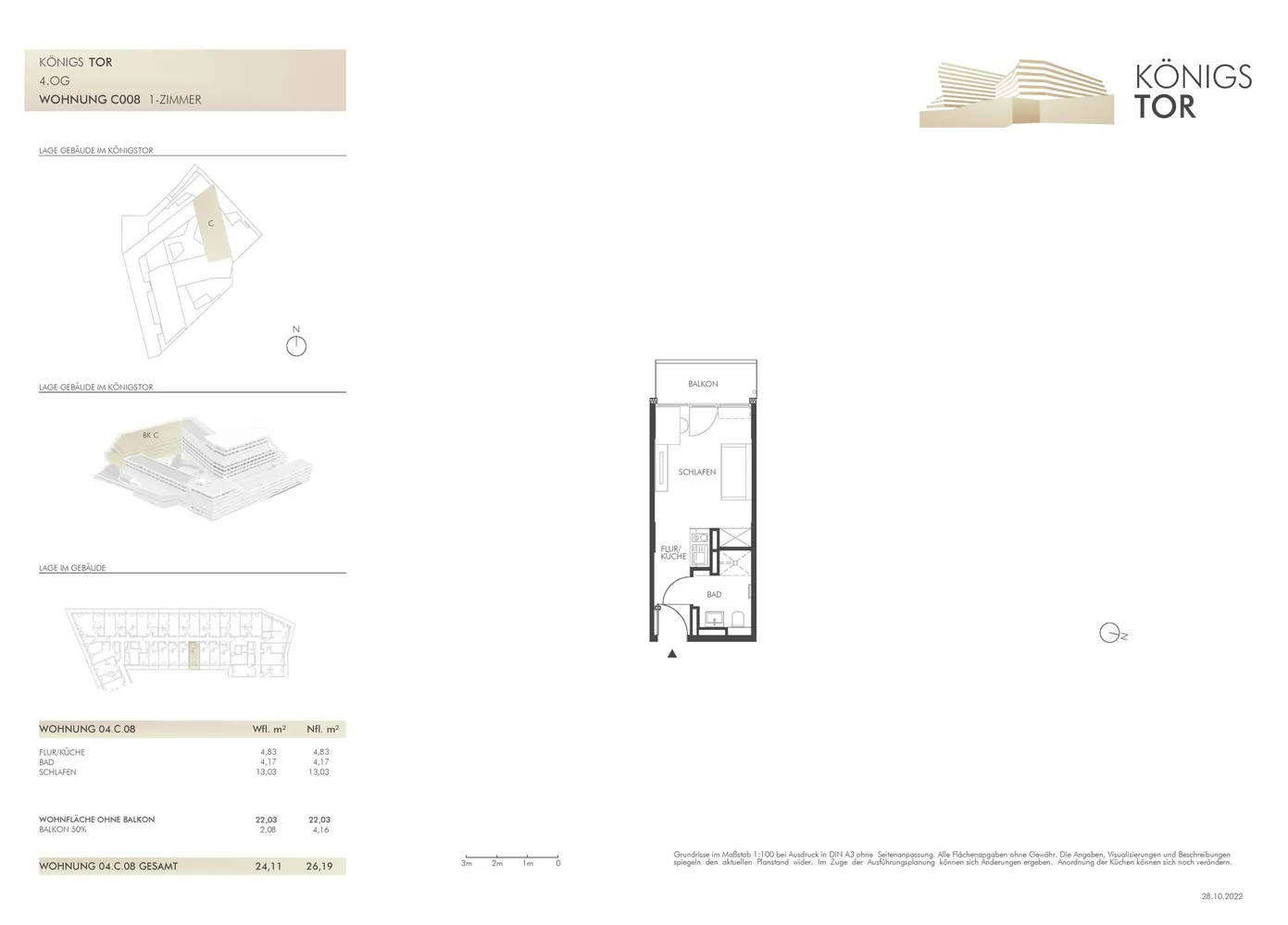 1 Zimmer Wohnung mit 24 m² in Regensburg – Bild 6