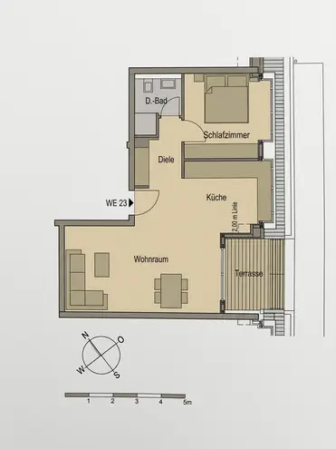 2 Zimmer Wohnung mit 63 m² in Köln – Bild 2