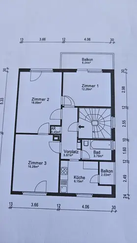 3 Zimmer Wohnung mit 69 m² in Stuttgart – Bild 2