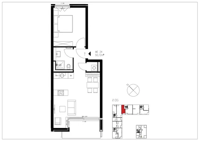 2 Zimmer Wohnung mit 50 m² in Leipzig – Bild 2