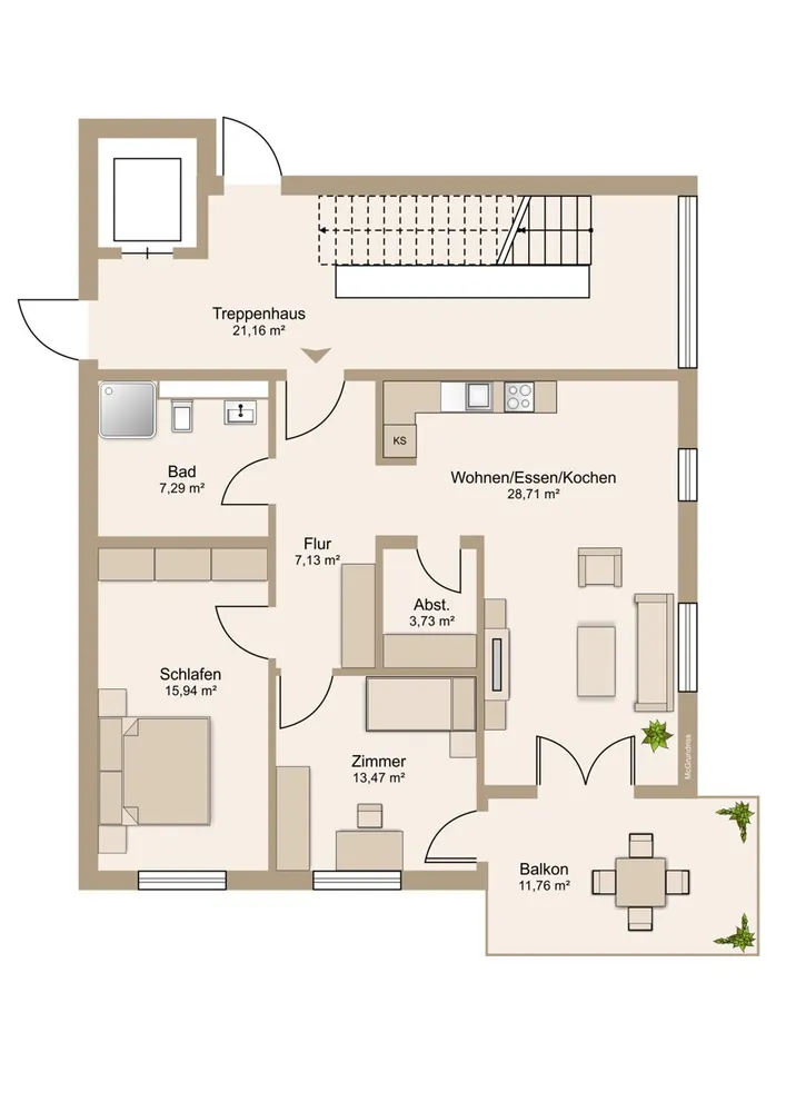 3 Zimmer Wohnung mit 80 m² in Wetzlar – Bild 9
