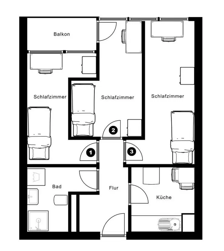 WG-Zimmer mit 12 m² in Frankfurt am Main – Bild 10