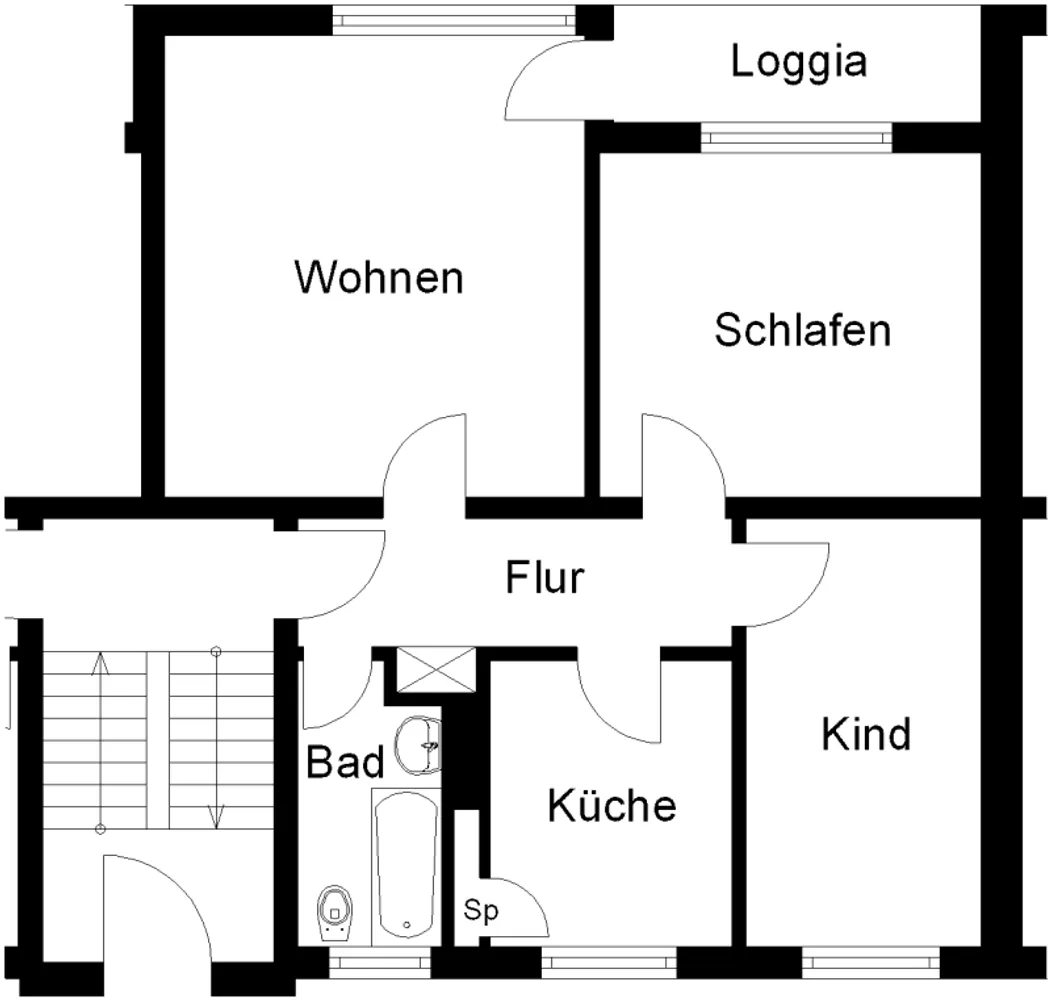 3 Zimmer Wohnung mit 59 m² in Lüneburg – Bild 6