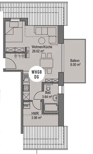 2 Zimmer Wohnung mit 38 m² in Oldenburg – Bild 5