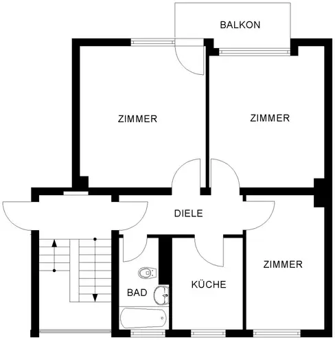 3 Zimmer Wohnung mit 59 m² in Bochum – Bild 4