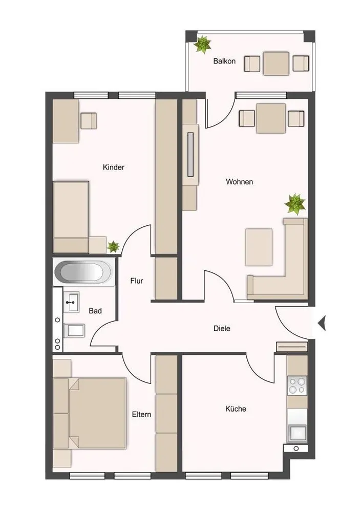 3 Zimmer Wohnung mit 83 m² in Lüneburg – Bild 5