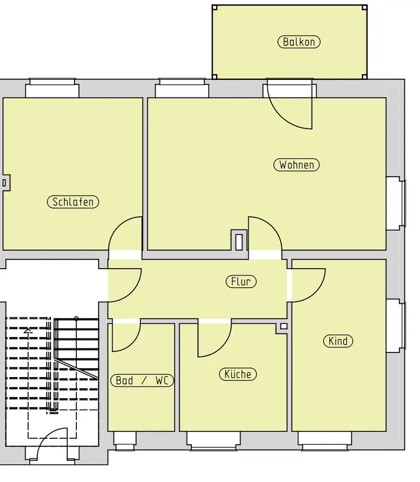 3 Zimmer Wohnung mit 85 m² in Freiberg – Bild 8