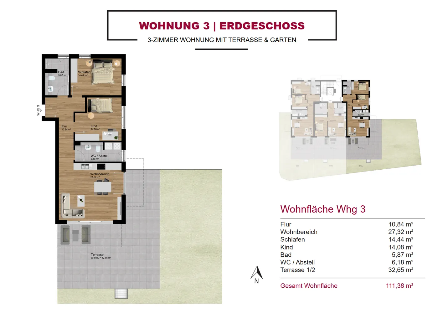 3 Zimmer Wohnung mit 112 m² in Kempten (Allgäu) – Bild 2