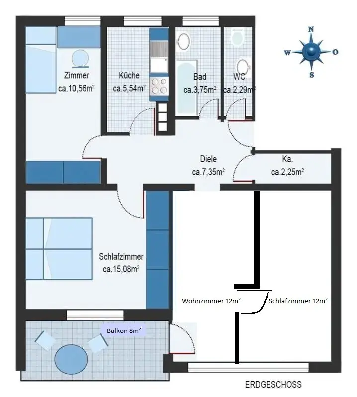 WG-Zimmer mit 75 m² in Freising – Bild 5