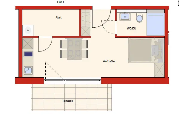 2 Zimmer Wohnung mit 40 m² in Crailsheim – Bild 6