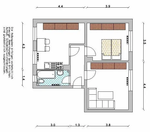2 Zimmer Wohnung mit 51 m² in Lutherstadt Wittenberg – Bild 5