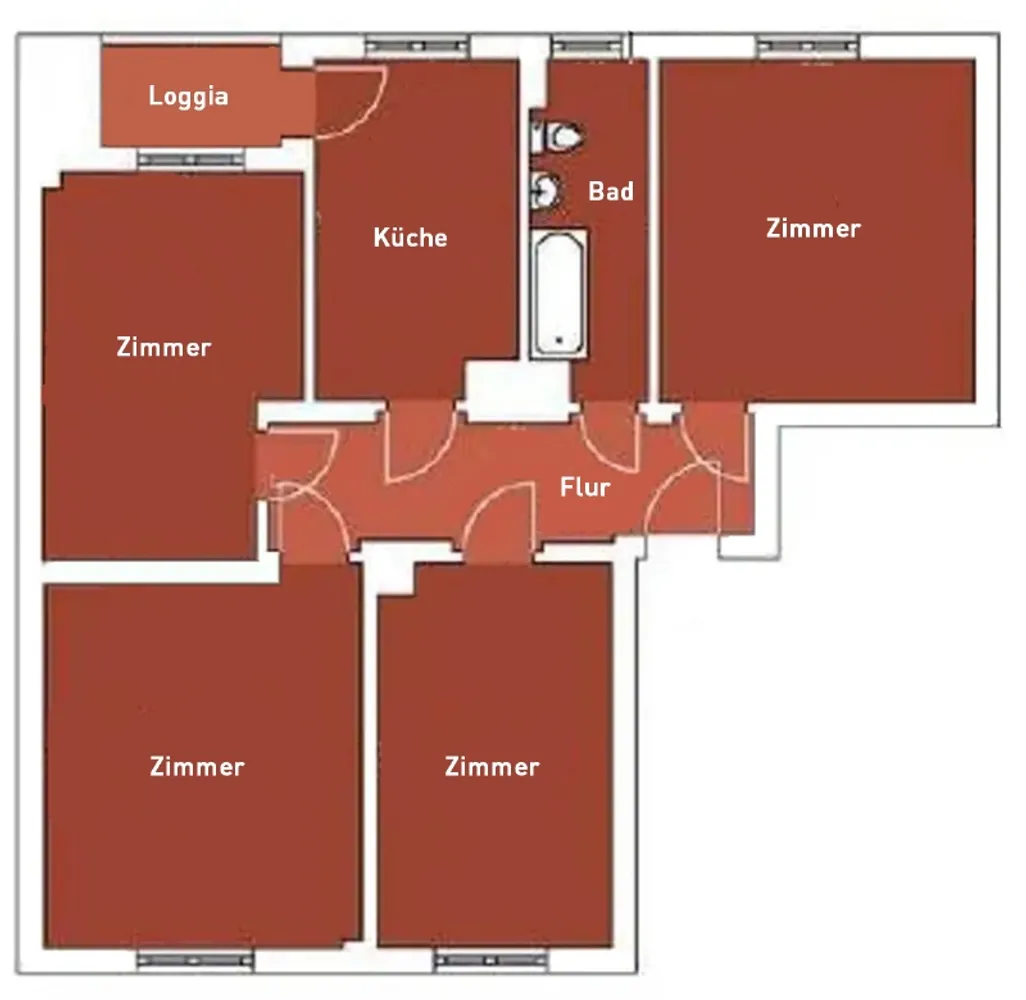 4 Zimmer Wohnung mit 88 m² in Dresden – Bild 2