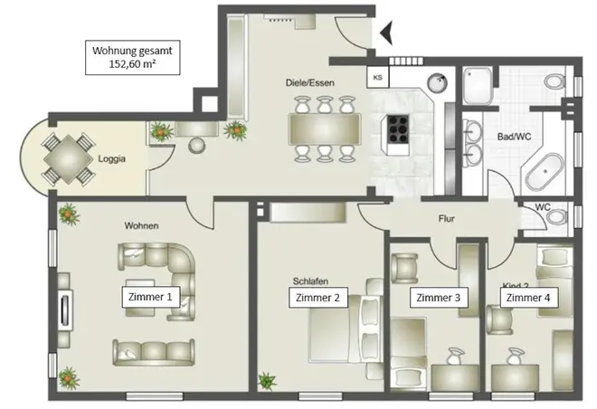 WG-Zimmer mit 13 m² in Stuttgart – Bild 4