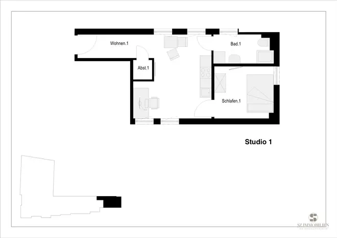 1 Zimmer Wohnung mit 22 m² in Marburg – Bild 6