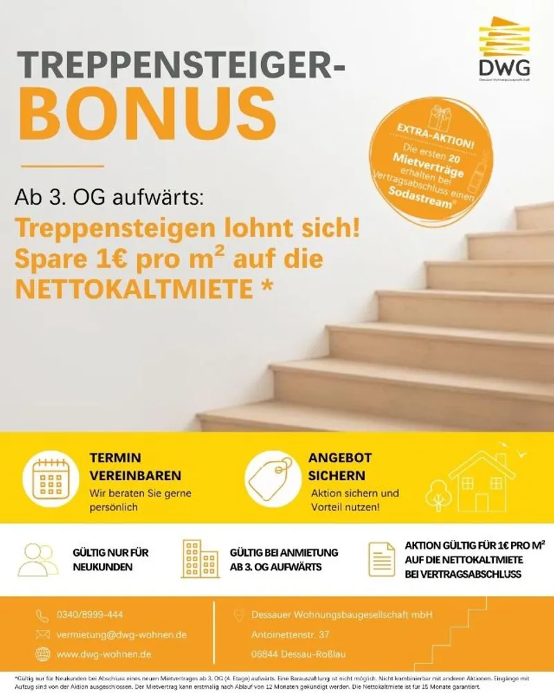2 Zimmer Wohnung mit 62 m² in Dessau-Roßlau – Bild 9