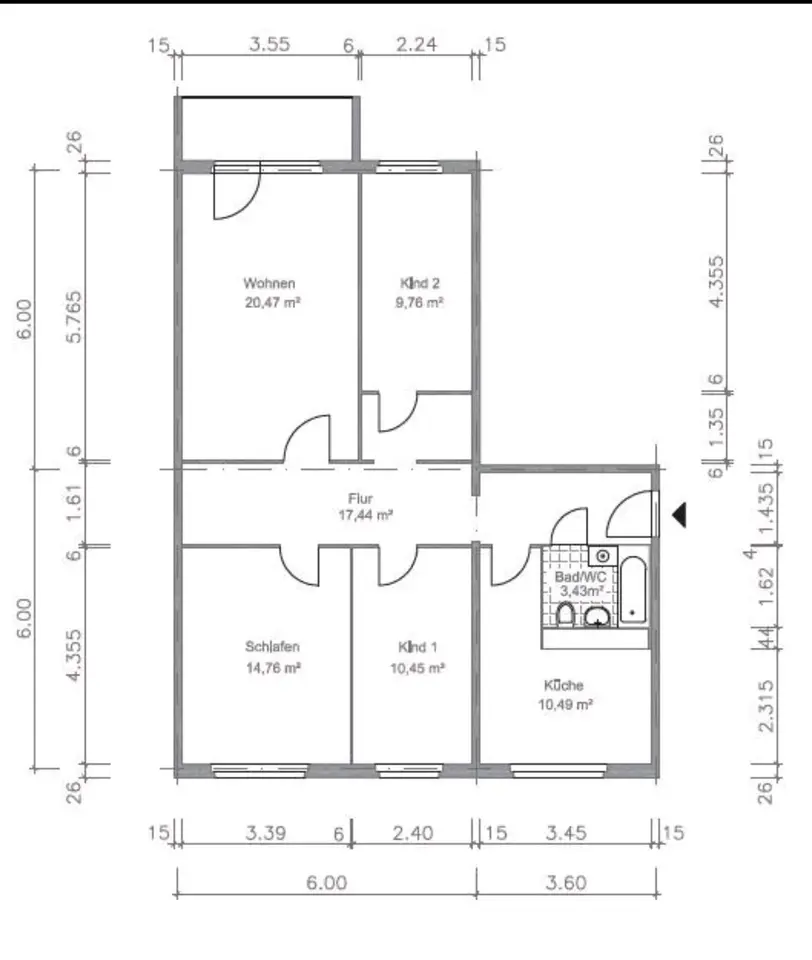 4 Zimmer Wohnung mit 89 m² in Gera – Bild 5